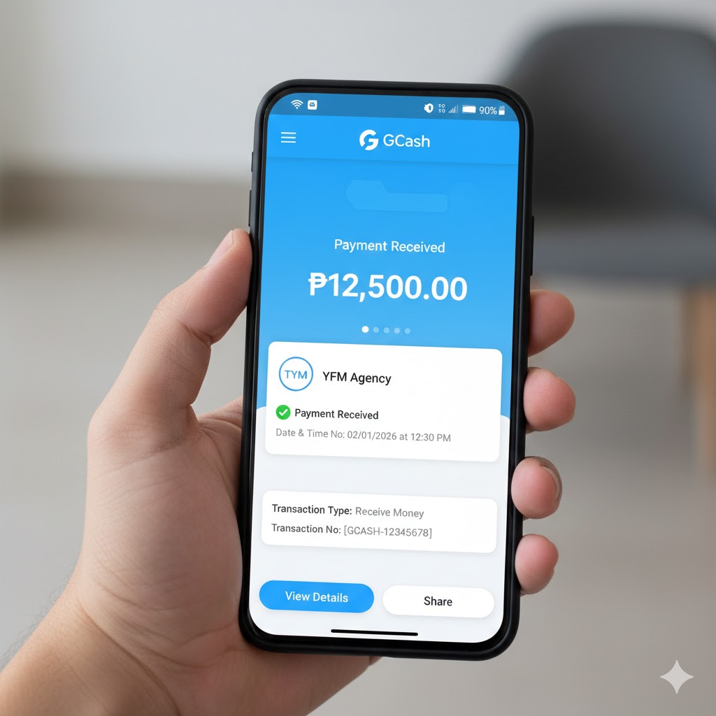 GCash payment received confirmation